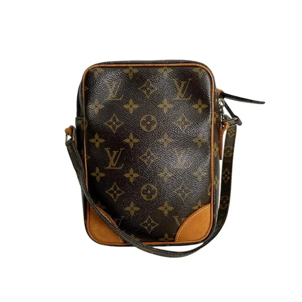LOUIS VUITTON Brown Monogram Canvas Shoulder Bag